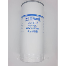 Фильтр масляний JX1023 D17-002-02+B, C18AB-1R0658+B, 1R0658M, 430-1012020A для C6121, D6114, Yuchai 6108