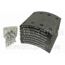 Накладка тормозной колодки задняя Foton Howo 8 отверстий LEO500007A / 99000340068