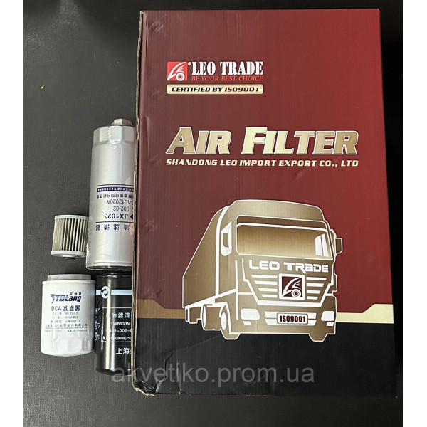 Комплект фильтров для ТО бульдозера Shantui SD13 (дв. D6114)