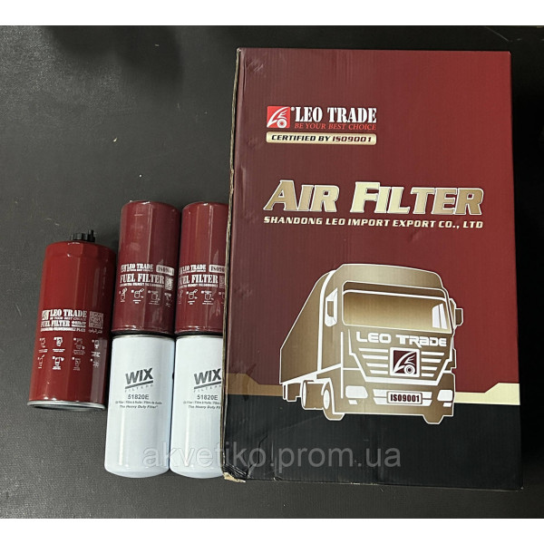 Комплект фильтров для ТО Howo A7 (дв. D10)