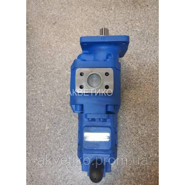 Насос гидравлический двухсекционный JHP2100/0010, 803013093, 803004128 14 шлиц на XCMG ZL50