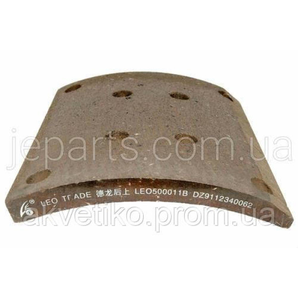 Накладка тормозной колодки передняя Shaanxi LEO500011B/DZ9112340062